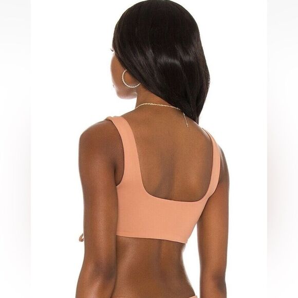 L*Space Neutral Brown 2 Piece Bikini Swimsuit Wilder Top & High Waist Bottom XS - Picture 3 of 13